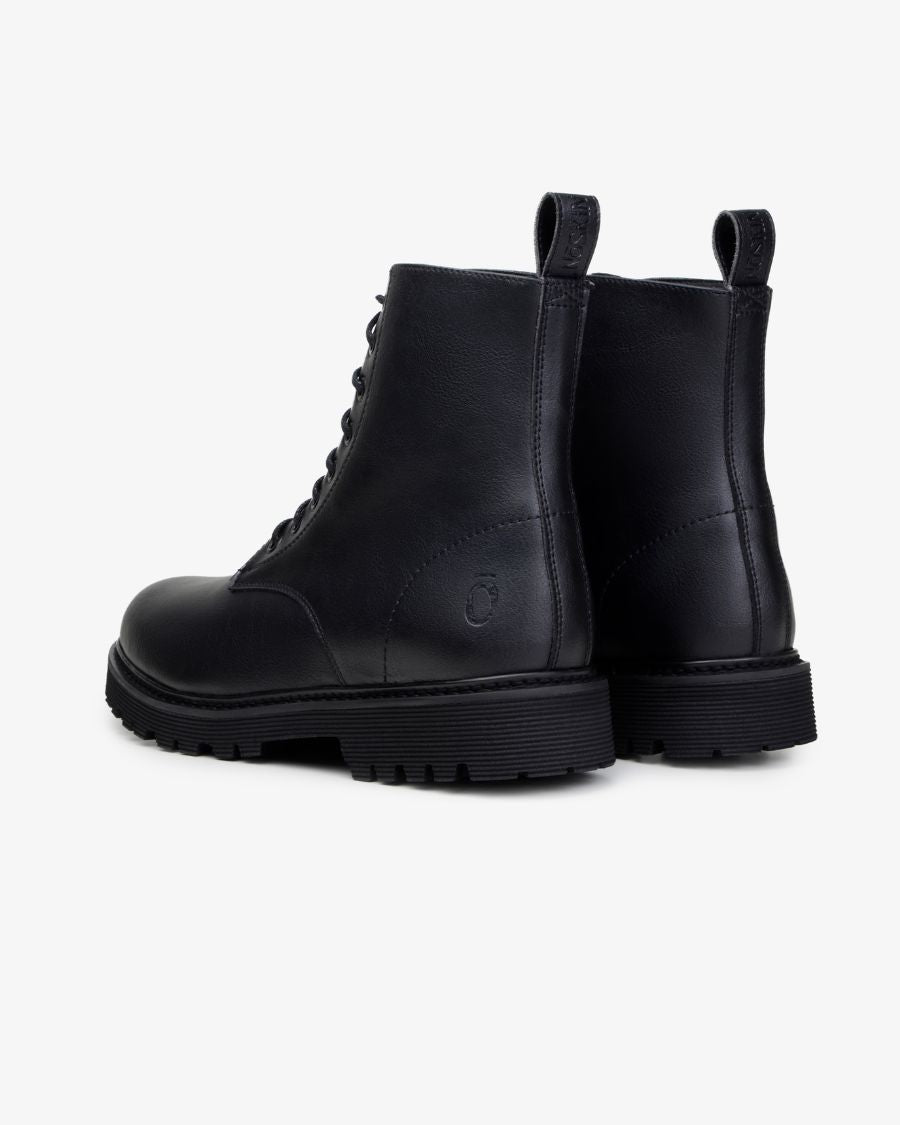 The Noskin Melbourne Vegan Signature Combat Boot Black
