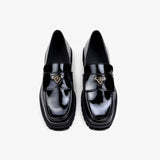 The Noskin Vegan Melbourne Lulie Patent Loafer Black