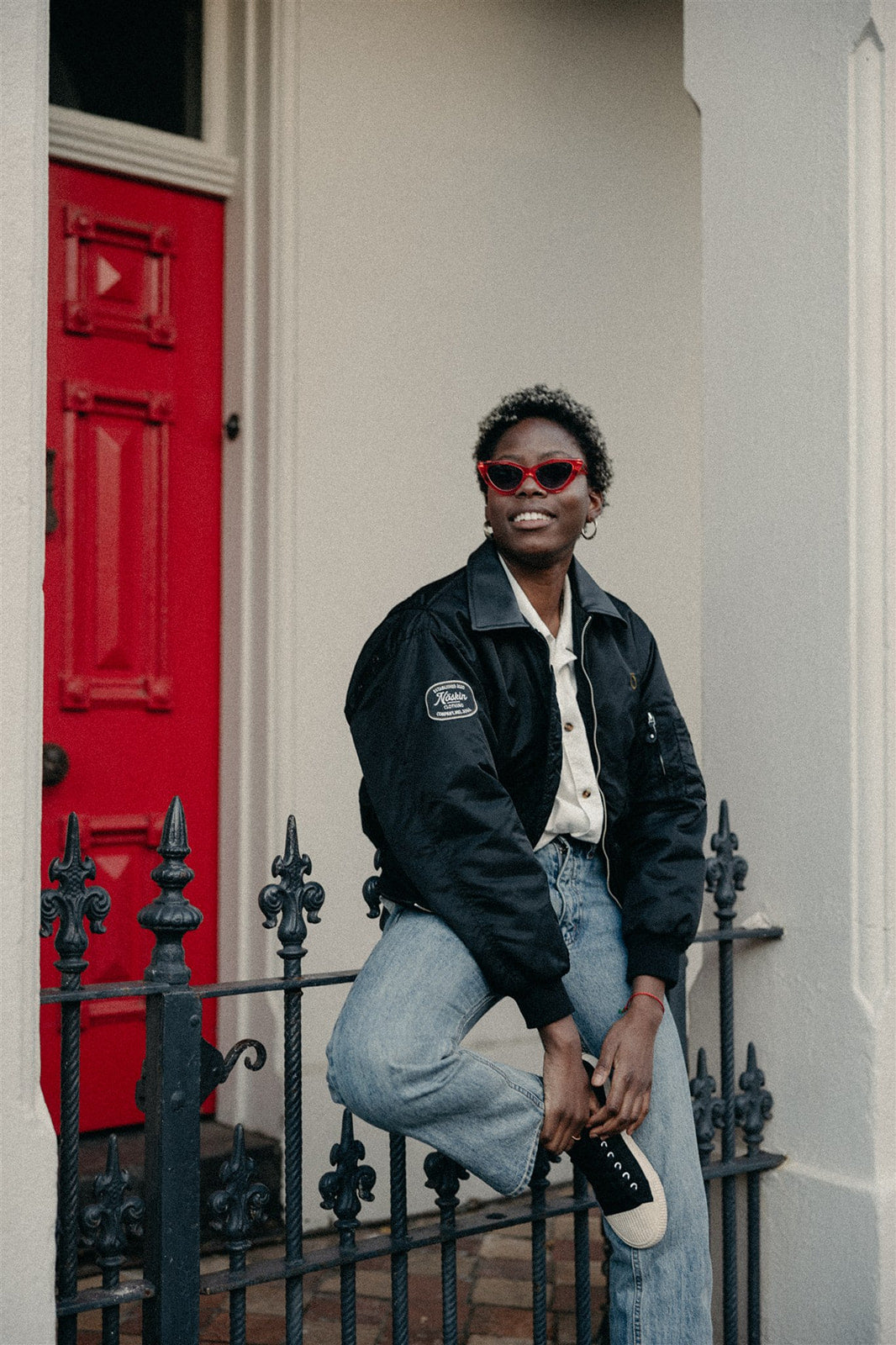 The Noskin Recycled Outer and Vegan Cactus Leather Bomber Jacket
