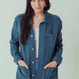 Noskin Hemp Worker Jacket in blue