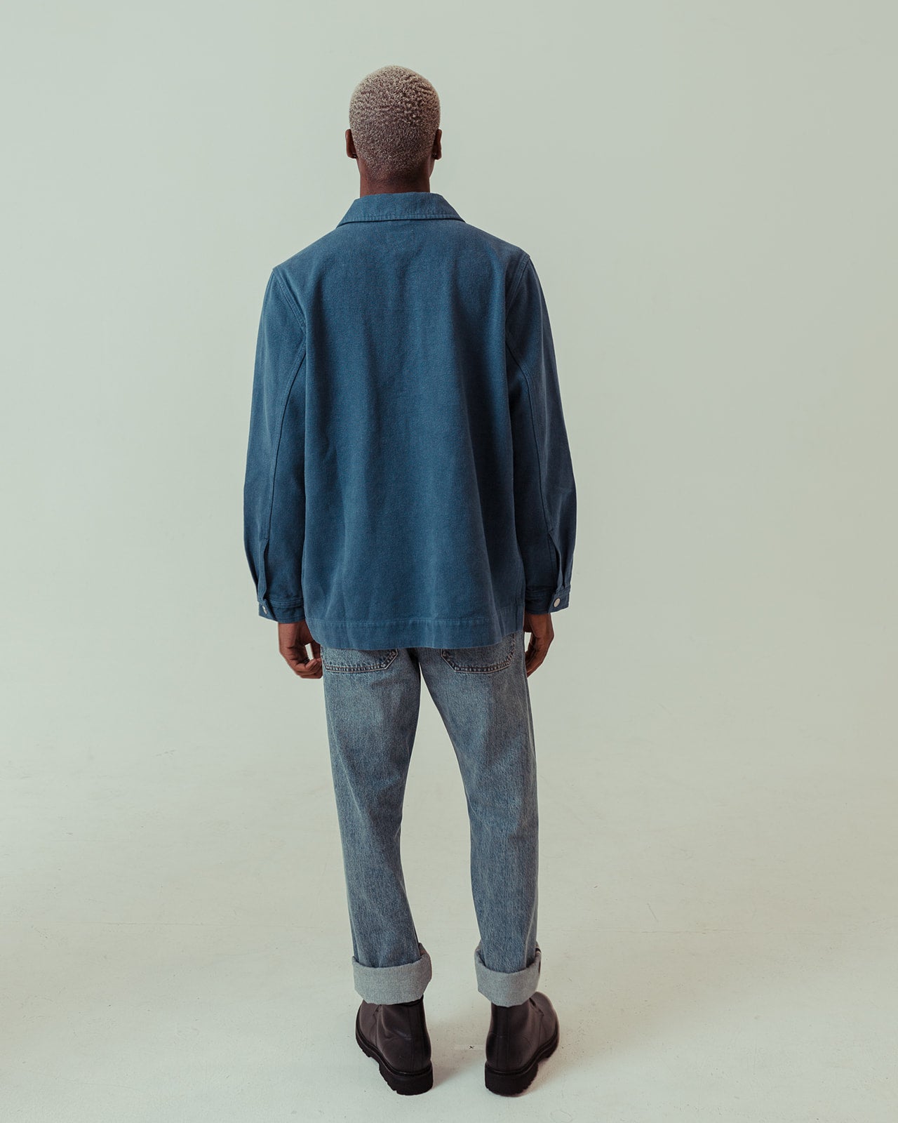 Noskin Hemp Worker Jacket in blue