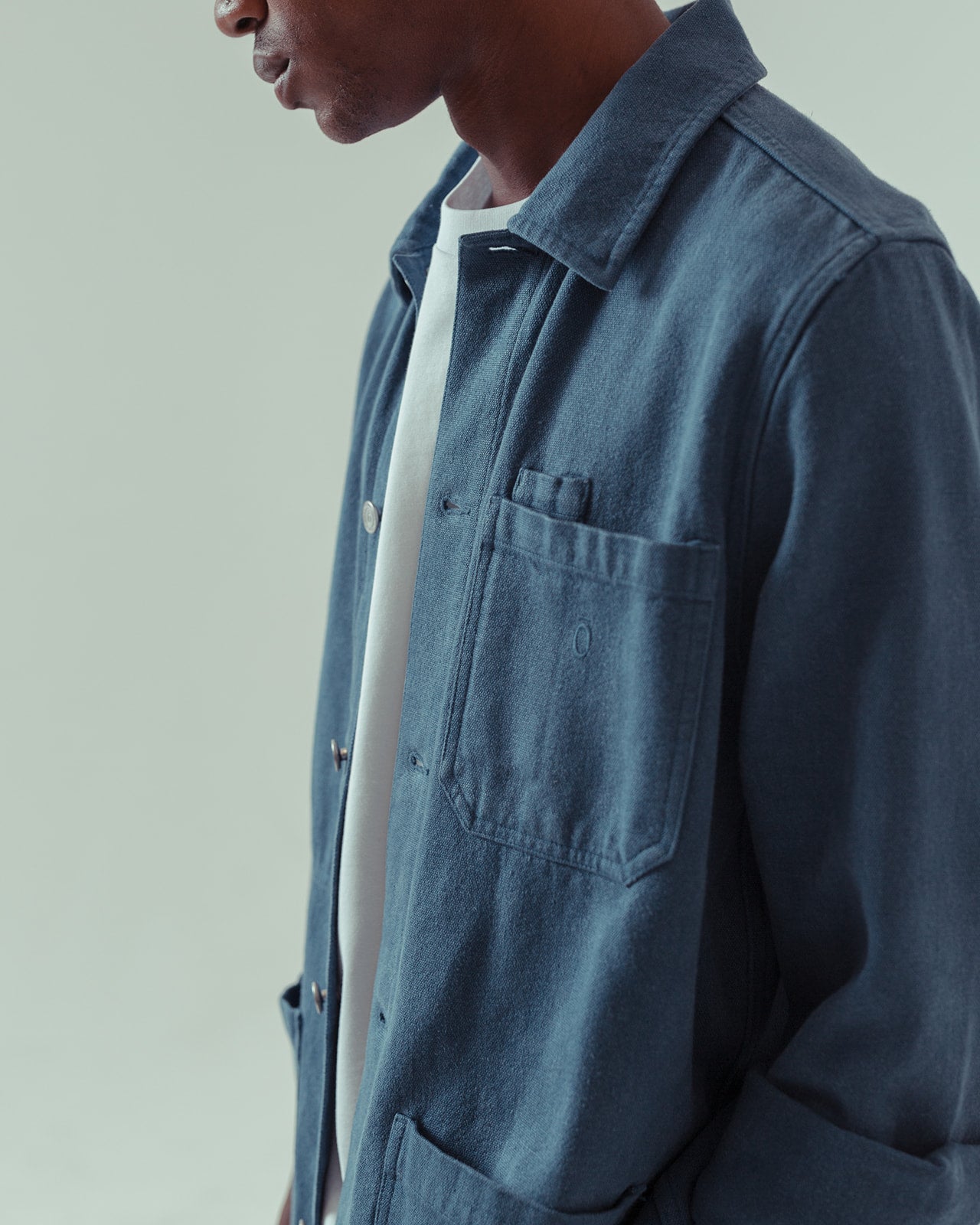 Noskin Hemp Worker Jacket in blue