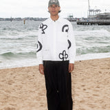 The Target Button Up White