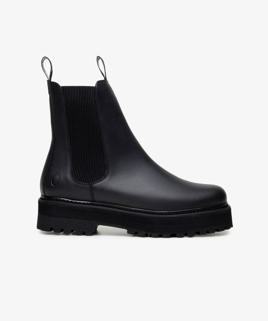 The Noskin Vegan Melbourne Studio Chelsea Boot Black