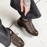 The 73 mountain derby in Espresso from Noskin with vibram sole