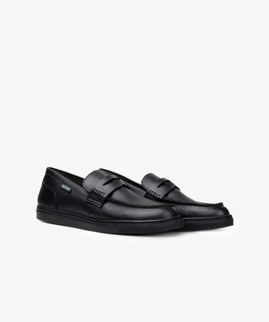 The Noskin Cash Vegan Penny Loafer - Black