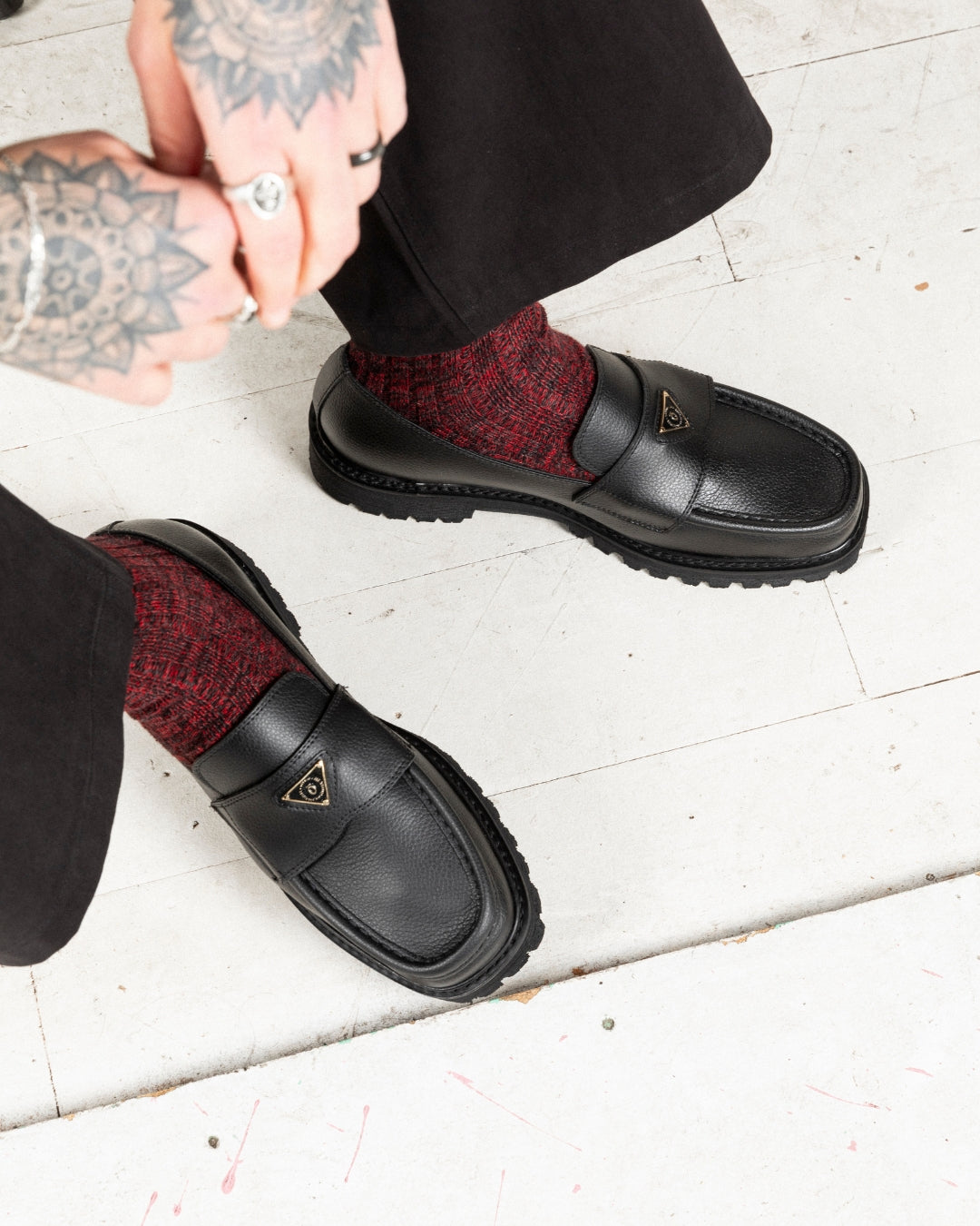 The Lulie Loafer square toe loafer on a vibram sole from noskin
