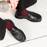 The Lulie Loafer square toe loafer on a vibram sole from noskin