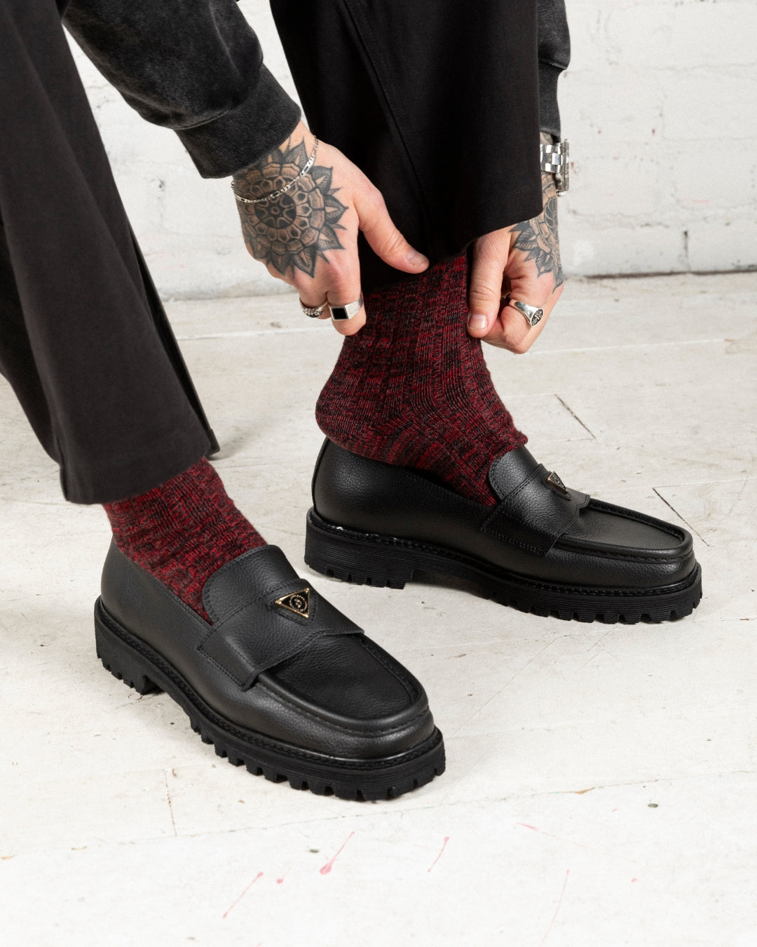 The Lulie Loafer square toe loafer on a vibram sole from noskin