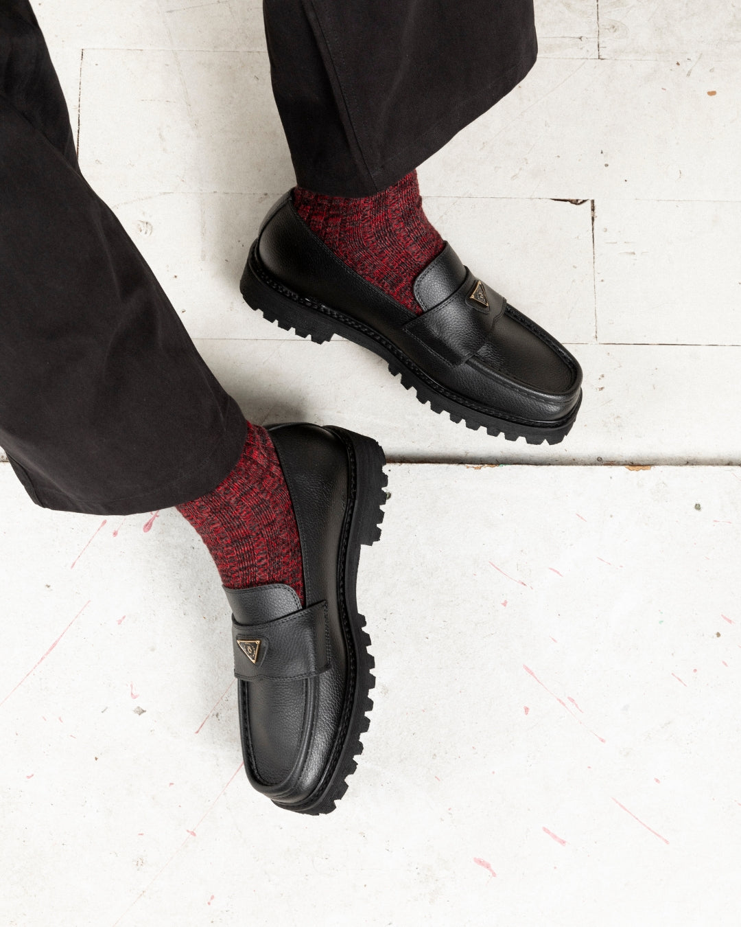 The Lulie Loafer square toe loafer on a vibram sole from noskin