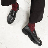 The Holloway penny loafer in black on a Vibram sole from Noskin