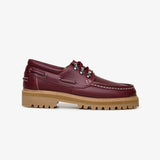 Solent boat shoe burgundy