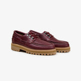 Solent boat shoe burgundy