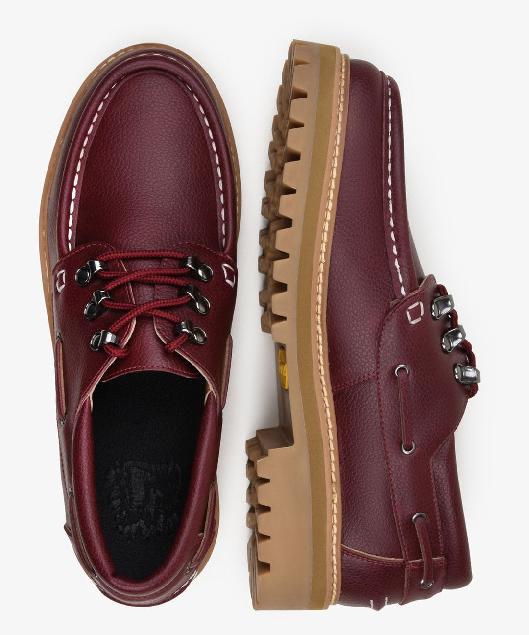 Solent boat shoe burgundy