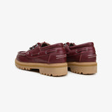 Solent boat shoe burgundy
