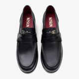 The Rose Loafer - Black + Gold