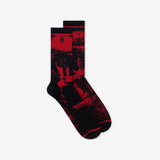 Red threshold socks