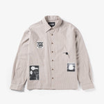 Noskin Horizon Long Sleeve Button up patched shirt