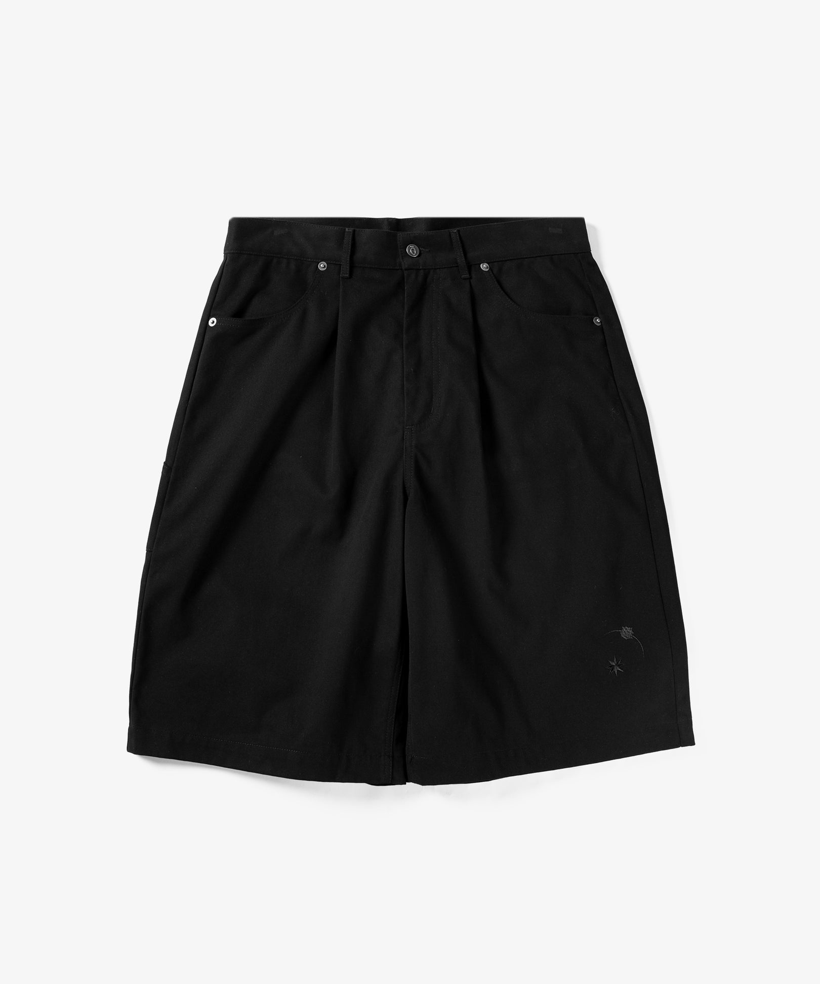 Noskin eclipse long carpenter shorts in black