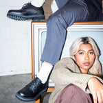 The Noskin Black Vegan Derby Shoe