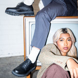 The Noskin Black Vegan Derby Shoe