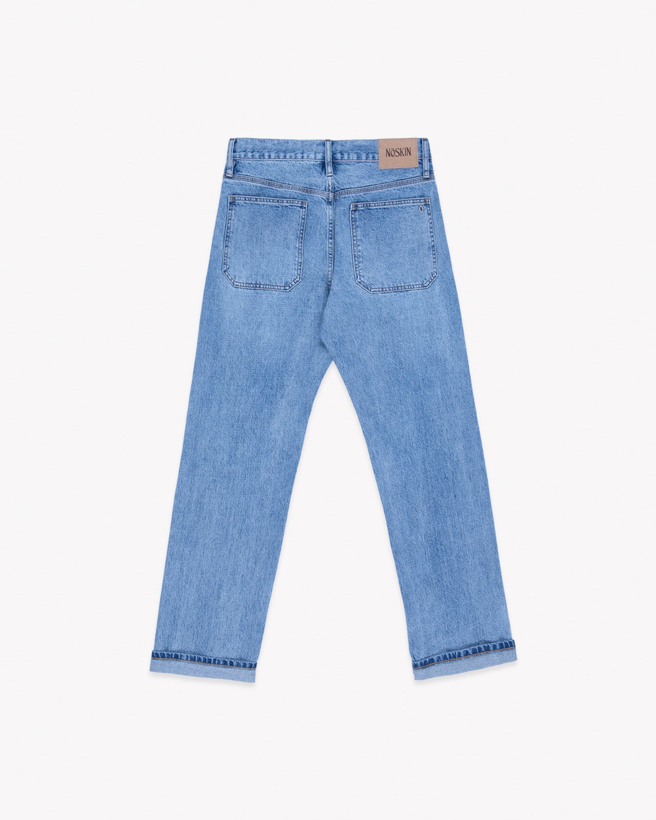 Noskin Recycled Japanese Denim Jeans in Stone Wash