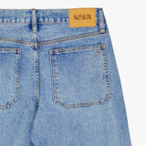Noskin Recycled Japanese Denim Jeans in Stone Wash