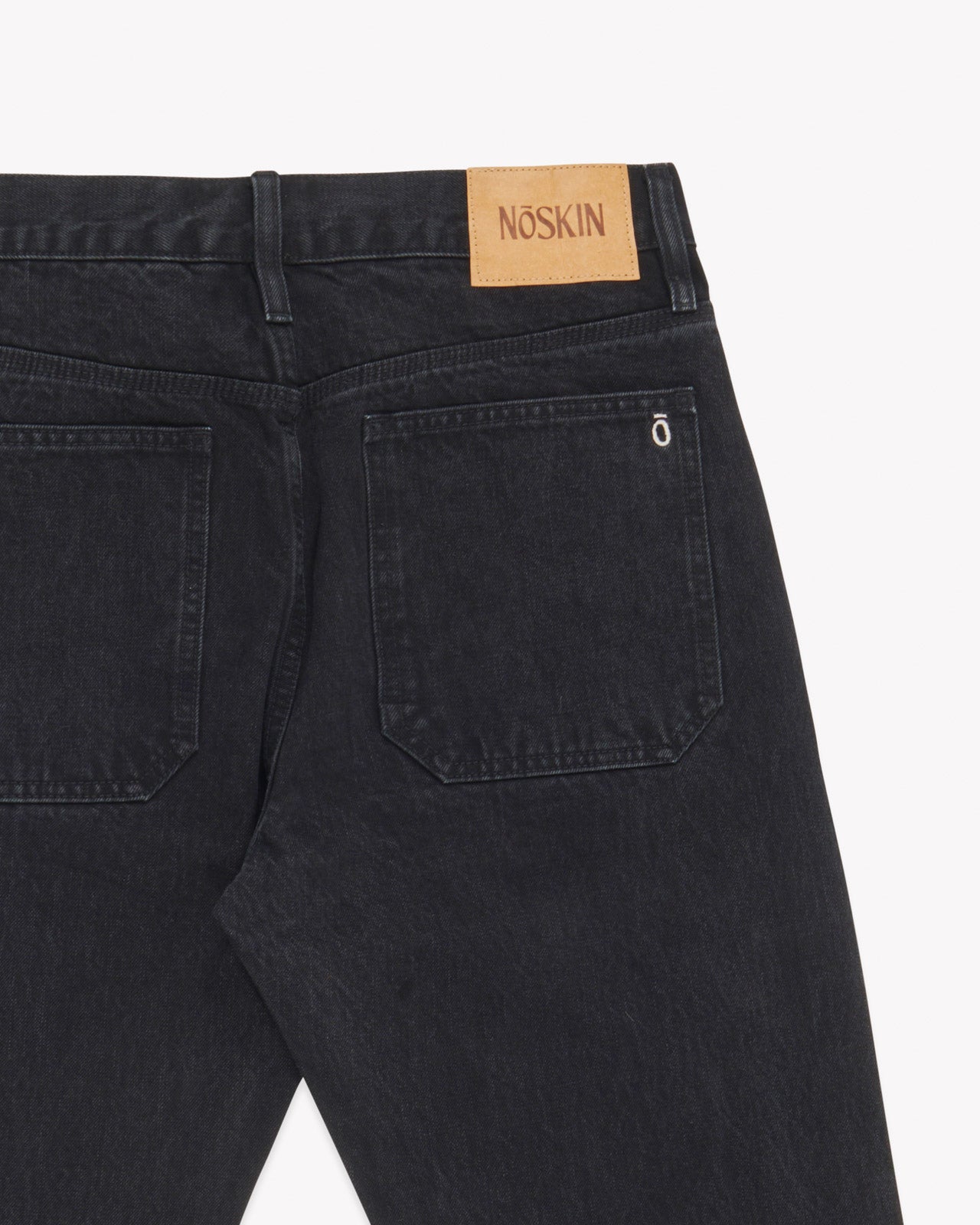 Noskin Recycled Japanese Denim Jeans in Black