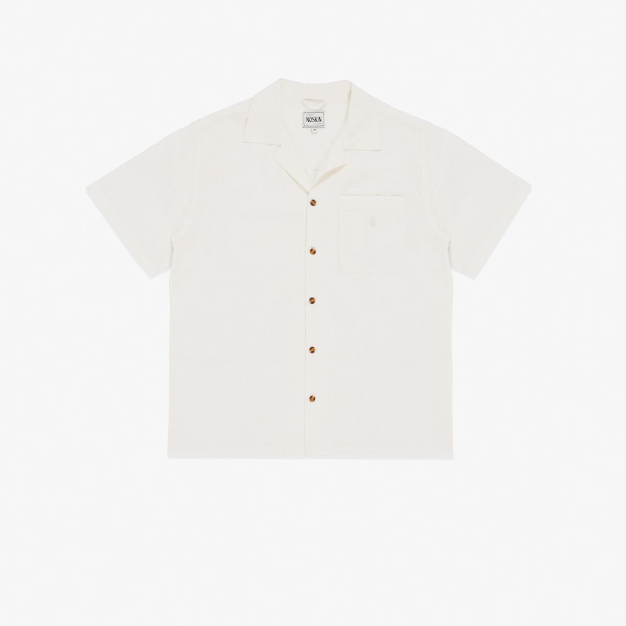 The Noskin Hemp and Organic Cotton Easey Short Sleeve Shirt in natural