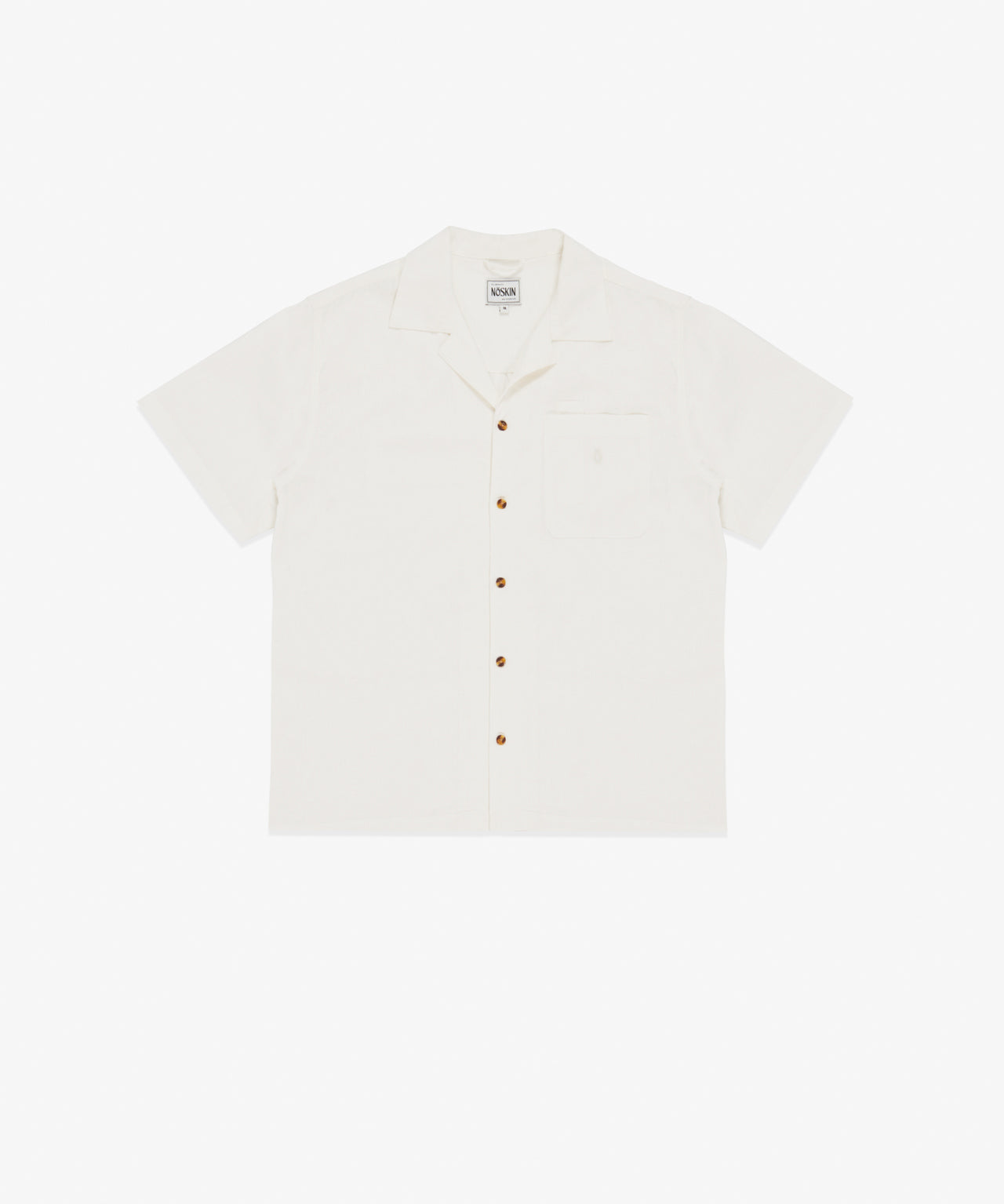 The Noskin Hemp and Organic Cotton Easey Short Sleeve Shirt in natural