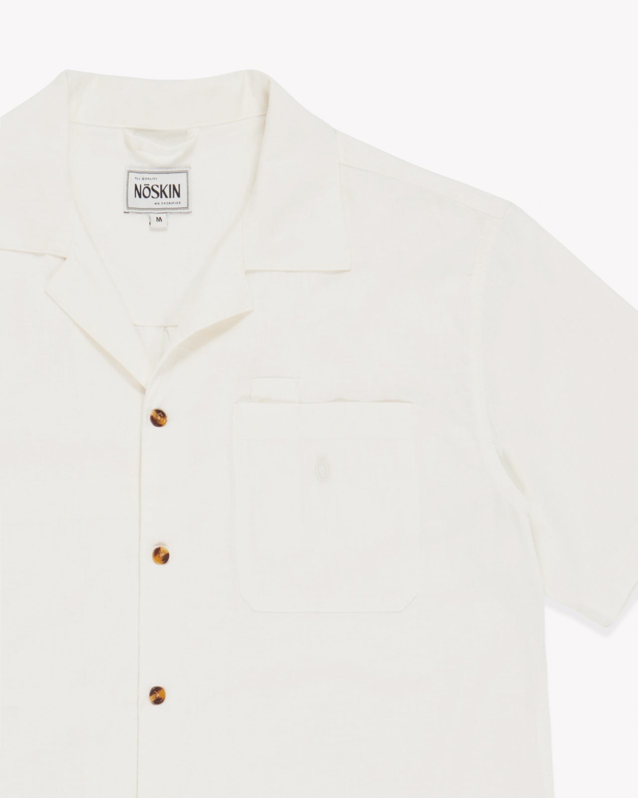 The Noskin Hemp and Organic Cotton Easey Short Sleeve Shirt in blue