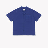 The Noskin Hemp and Organic Cotton Easey Short Sleeve Shirt in blue
