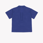 The Noskin Hemp and Organic Cotton Easey Short Sleeve Shirt in blue