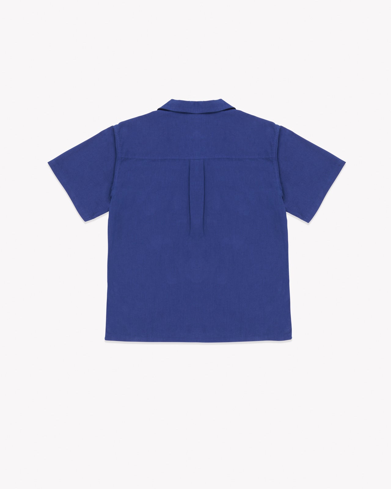 The Noskin Hemp and Organic Cotton Easey Short Sleeve Shirt in blue