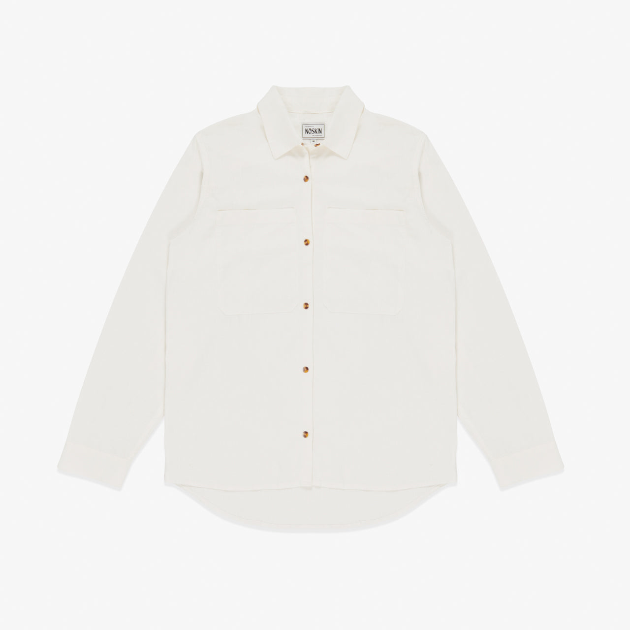 The Noskin Hemp and Organic Cotton Easey Long Sleeve Shirt in natural