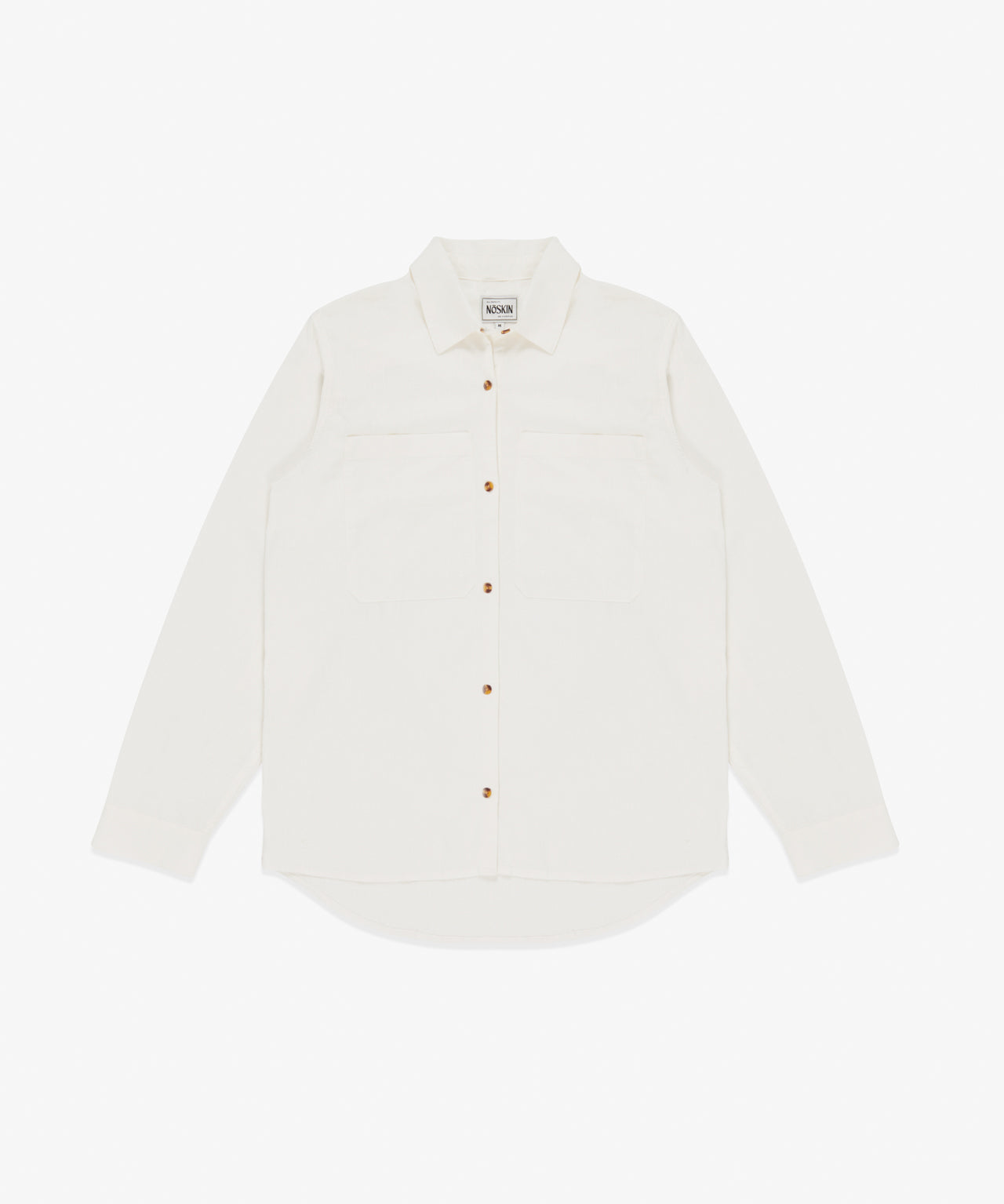 The Noskin Hemp and Organic Cotton Easey Long Sleeve Shirt in natural