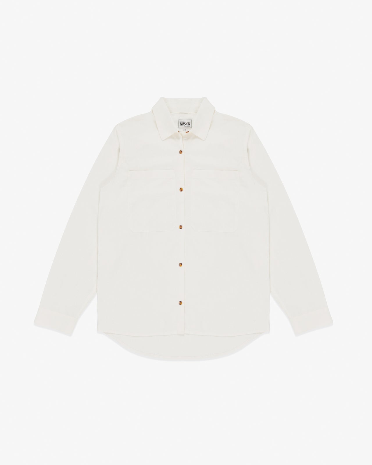 The Noskin Hemp and Organic Cotton Easey Long Sleeve Shirt in natural