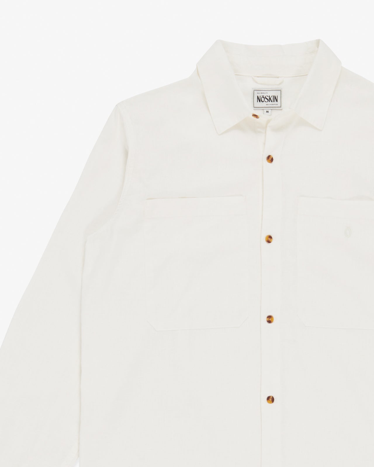 The Noskin Hemp and Organic Cotton Easey Long Sleeve Shirt in natural