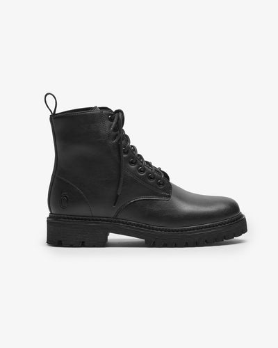 Noskin Vegan Combat Boot Black