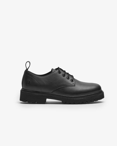 The Noskin Black Vegan Derby Shoe