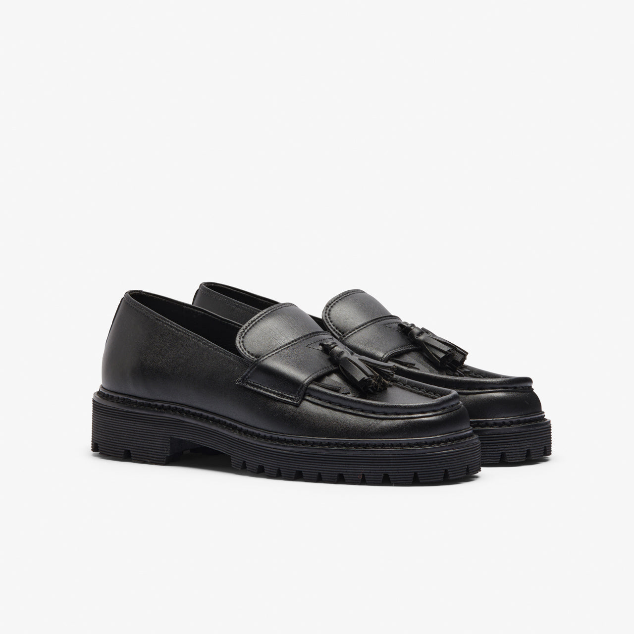 Noskin Vegan Footwear Mater Tassle Black Loafer