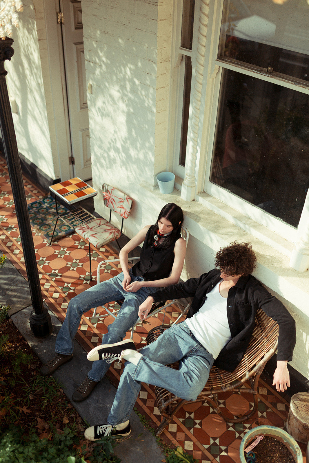 Noskin Recycled Japanese Denim Jeans in Stone Wash