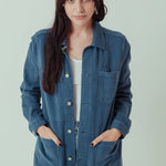 Noskin Hemp Worker Jacket in blue