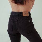 Noskin Recycled Japanese Denim Jeans in Black