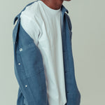 Noskin Hemp Worker Jacket in blue